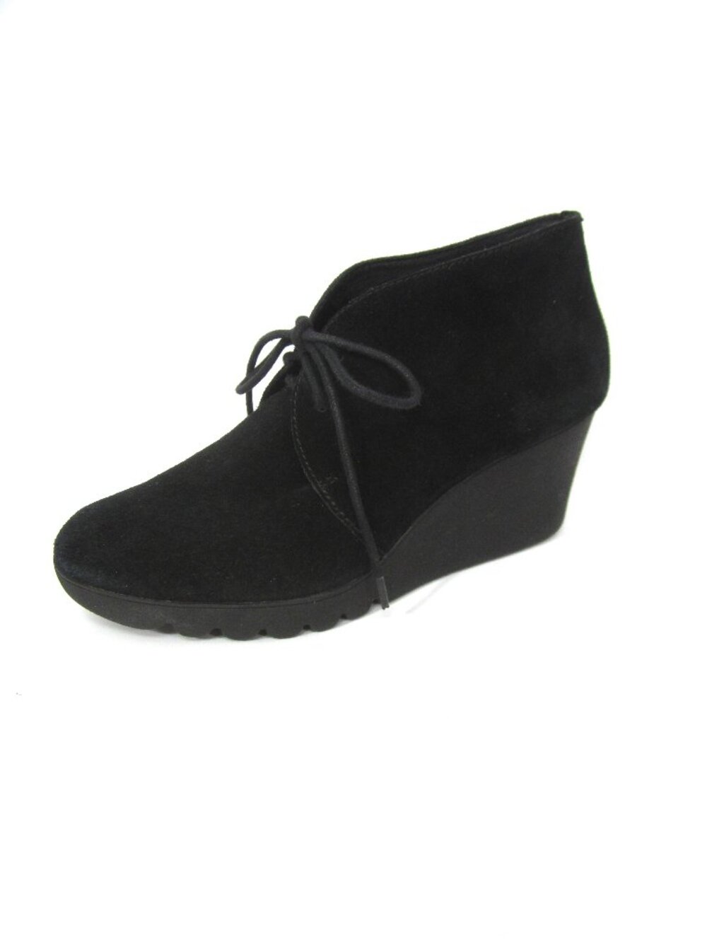 Donald J Pliner Size 9 Black Maka Suede Wedge Bootie Shootie Desert Boot Chukka